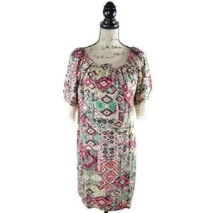 Kori America Dress Small Red Boho Off